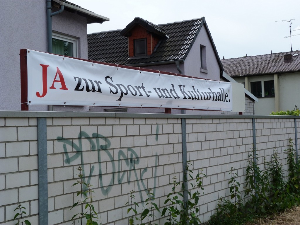 Ja zur Sport- und Kulturhalle in Frankfurt am Main Unterliederbach